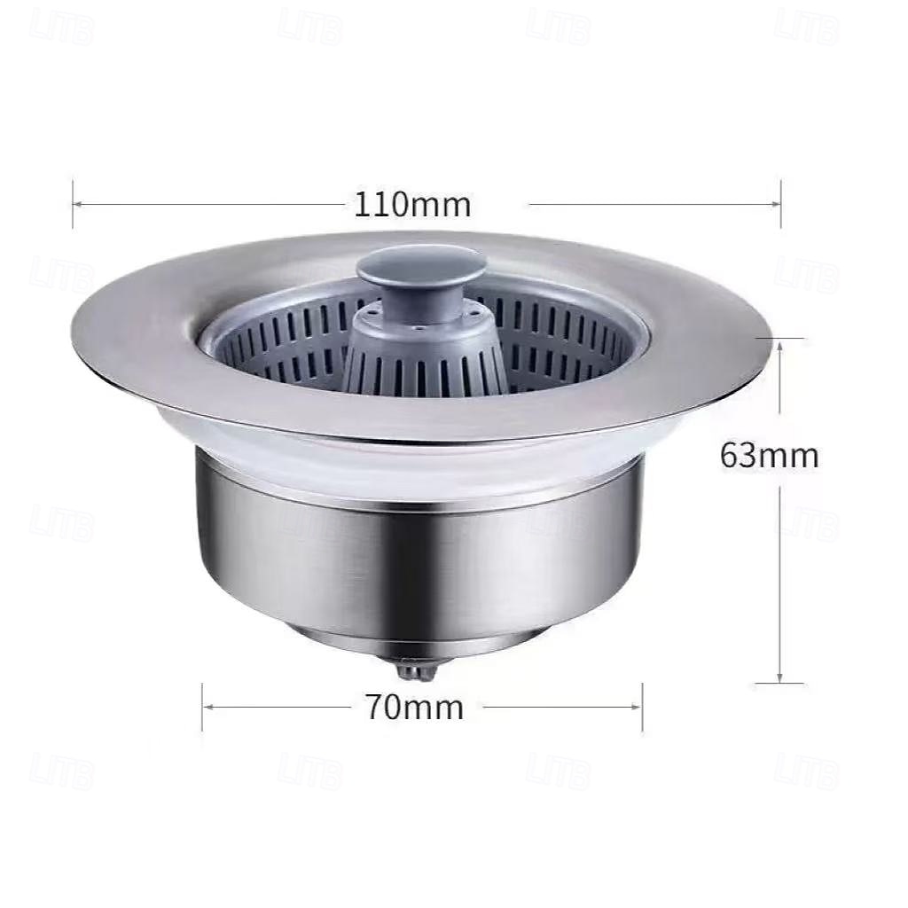 2 шт. выдвижной сливной заглушки из нержавеющей стали для мойки – нажимной фильтр-пробка, антизасорный, универсальный фильтр для кухонной раковины 2026 - $13.19 –P11