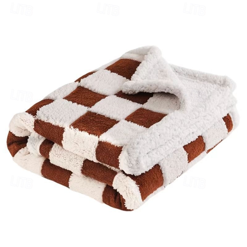 Pătură impermeabilă pentru animale de companie pătura groasă din flanel și sherpa pentru patul animalelor de companie pătură moale din catifea pentru câini 2025 - $11.49 –P12