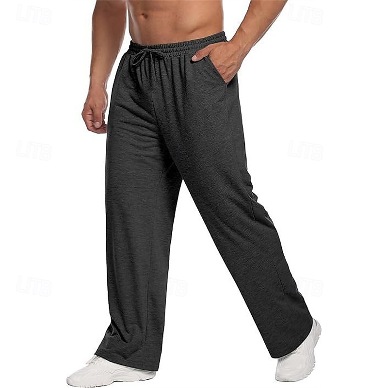 Homme Joggings Pantalons Pantalon d'hiver Pantalon de survêtement droit Cordon de serrage Avec Poches Taille Élastique Uni Confort Quotidien Sport en Plein Air Mode Occasionnel Bleu Rouge de 2026 ? $18.99 –P6