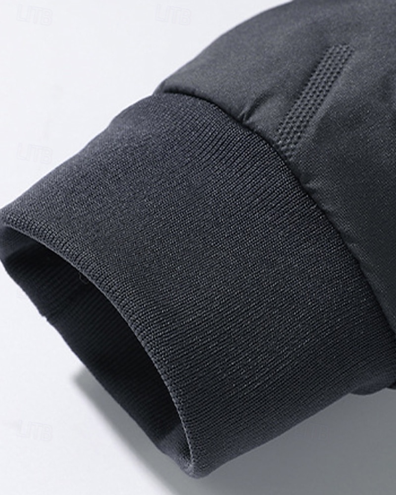 Barn Pojkar Hoodiejacka Pufferjacka Ytterkläder Ensfärgat Långärmad Dragkedja Ficka Täcka Utomhus Dagligen Svart Grå Vinter 4 år + 2025 - $33.99 –P11