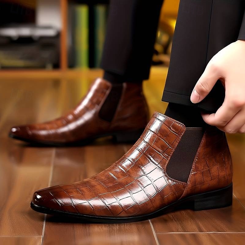 Chelsea-Stiefel für Herren, Business-Casual-Stiefeletten zum Hineinschlüpfen für Büro und Alltag 2026 - $54.99 –P8