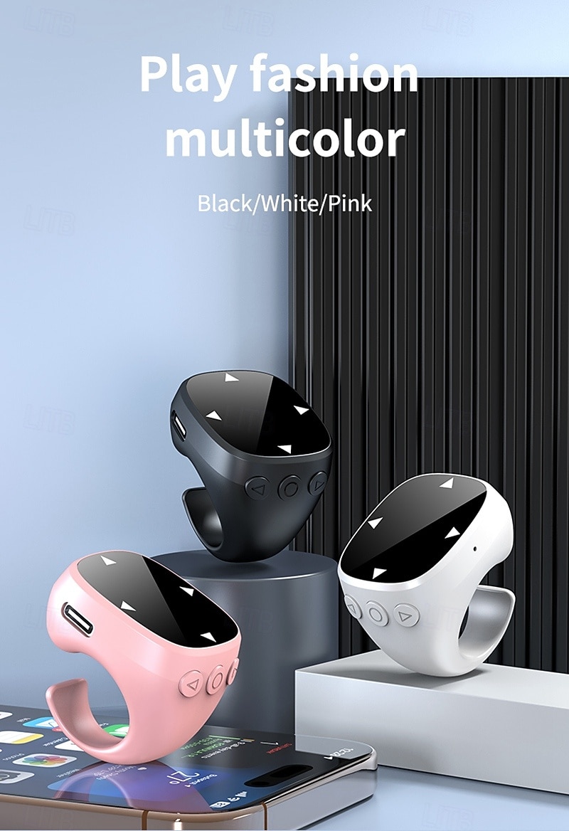vingertop bluetooth afstandsbediening video scrollring en camera sluiter afstandsbediening 2025 - $24.99 –P12