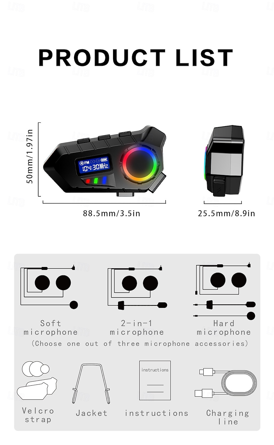 2025年 工場OEM K09 FMトランスミッター Bluetoothヘッドセット ヘルメットヘッドセット 耳掛けスタイル ブルートゥース ラジオ 耐久 ステレオ FMラジオ オートバイ コレクション – $41.99 –P12