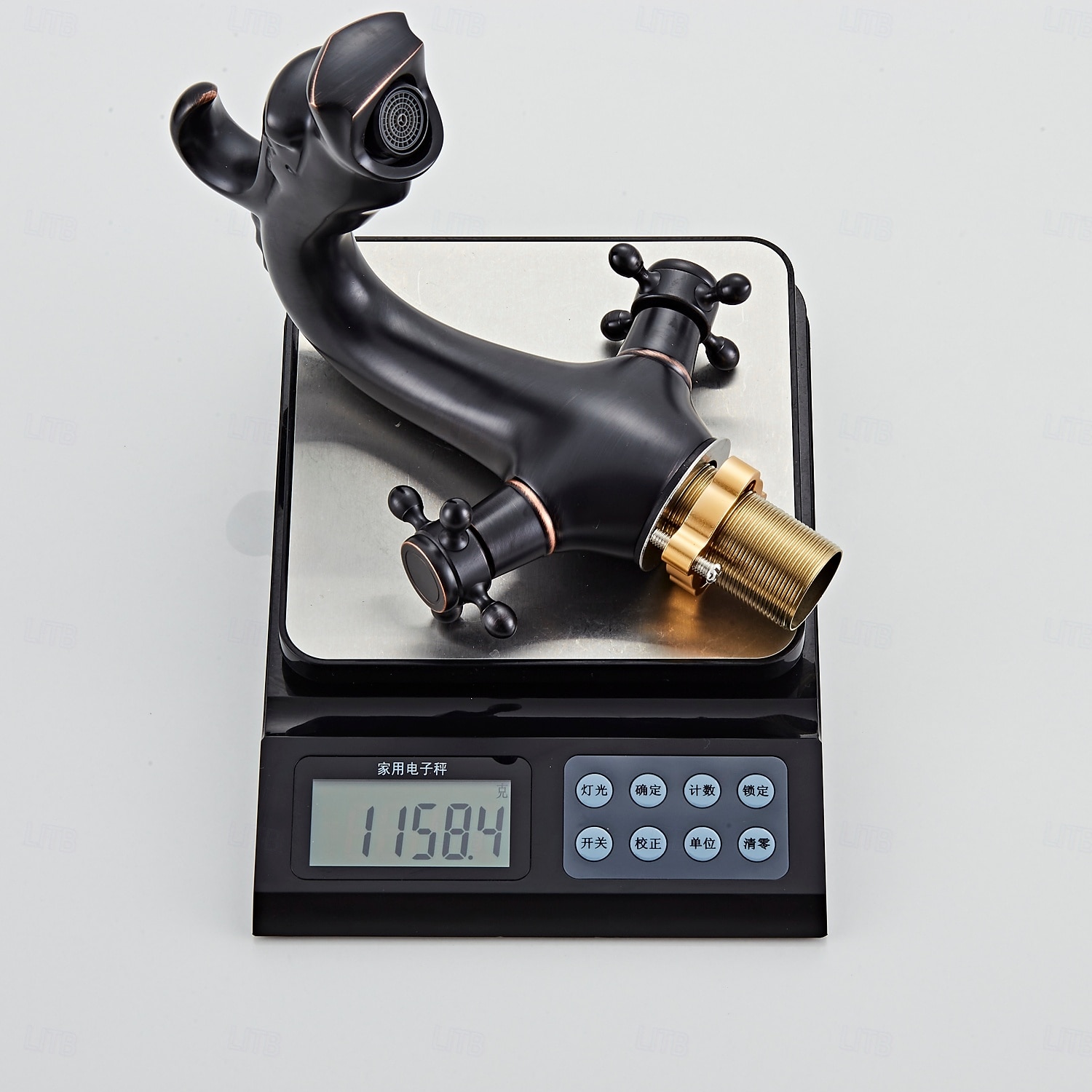 Waschbeckenarmatur - Klassisch Chrom / Ölgeriebene Bronze / Antikes Messing Mittelset Zwei Griffe Ein LochBath Taps 2025 - $161.99 –P10