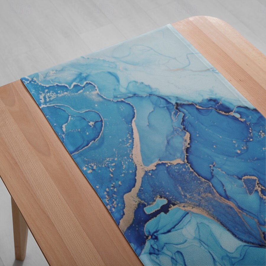 1PC Цифровая печатная скатерть - прямоугольная скатерть для ресторана банкета вечеринки (33x180 см  13x70.5 дюймов) 2025 - $11.49 –P5