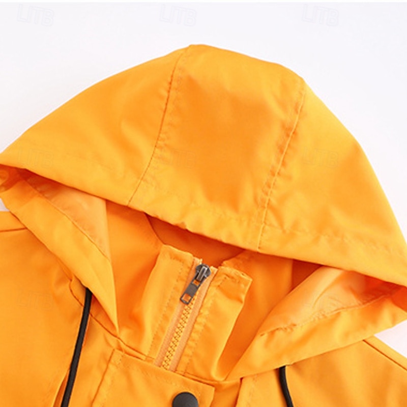Mulheres Jaqueta casual Jaquetas de chuva impermeáveis Capas de chuva Prova-de-Água A Prova de Vento Zíper Bolsos Moda Ao ar livre Tecido Para Noite Final de semana Zíper Padrão Com Capuz Normal de 2025 por $34.99 –P11