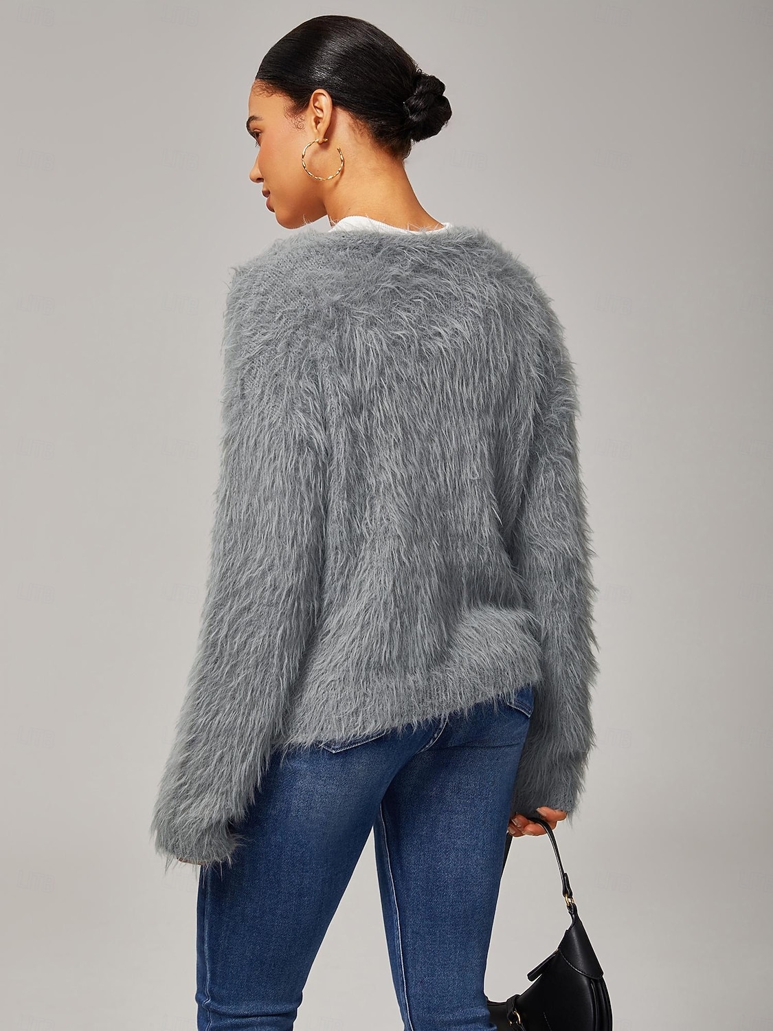 Dame Jeans Full lengde Ankel-lengde Elegant Fritid Mørkeblå Sommer Høst Kryss-sesonger S M L 2025 - $72.99 –P9