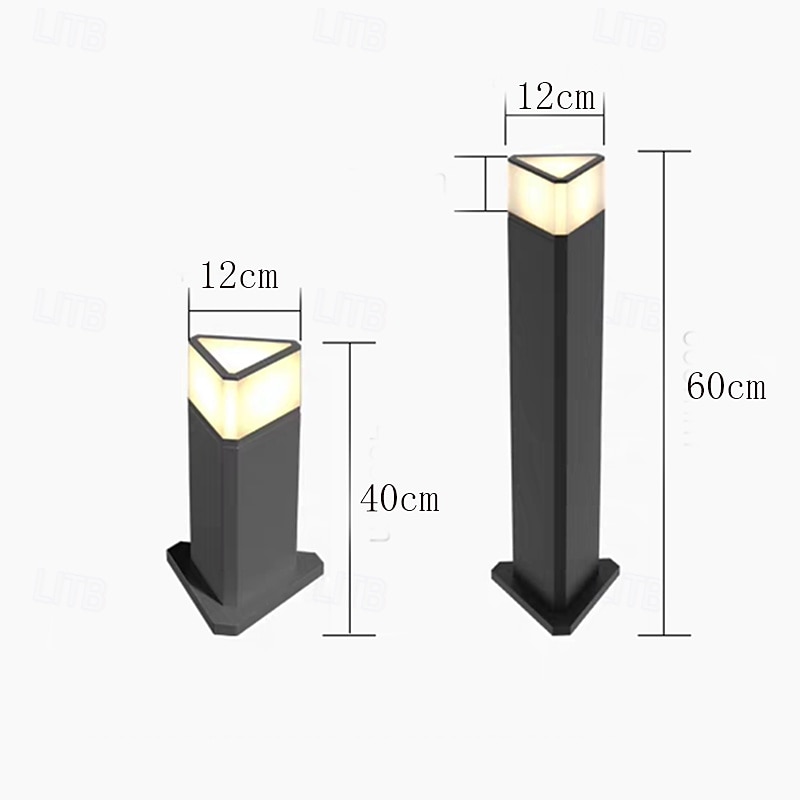 Luzes de gramado externas IP55, modernas, à prova d'água, LED, caminho, lâmpadas de jardim, quintal externo, luminárias de chão externo para deck, varanda, entrada de automóveis, caminho, luzes de de 2025 por $250.69 –P6