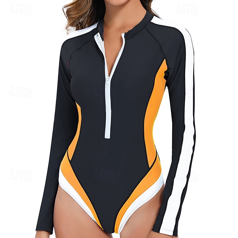 Dámské Ochrana proti vyrážce Plavky Slátanina Zapni UV ochrana proti slunci UPF50+ Dlouhý rukáv Plavky Surfování Plavání Léto 2026 - $23.99 –P8