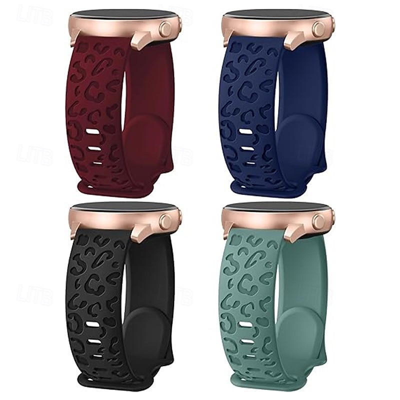 מארז 4 צפו בנד ל Garmin Samsung Amazfit Polar גישה S42 / S40 / S12 GTS 4,4mini, 3,2,2mini, 2e, GTR 42mm, Bip U Pro, U, 3 Pro, 3, S lite, S, lite Watch 8/7/6/5/4 40/44mm, Watch 6 Classic 43mm, Watch 4 2026 - $16.99 –P2