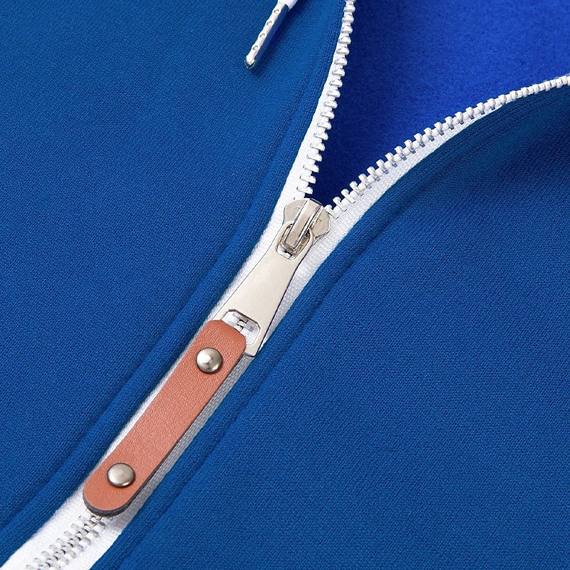 Per uomo Felpa con cappuccio Felpa con cappuccio a zip intera Felpa con cappuccio in pile Felpa con cappuccio foderata in pile Nero Borgogna Blu Grigio chiaro Grigio scuro Con Cappuccio Semplice del 2025 a $18.99 –P6