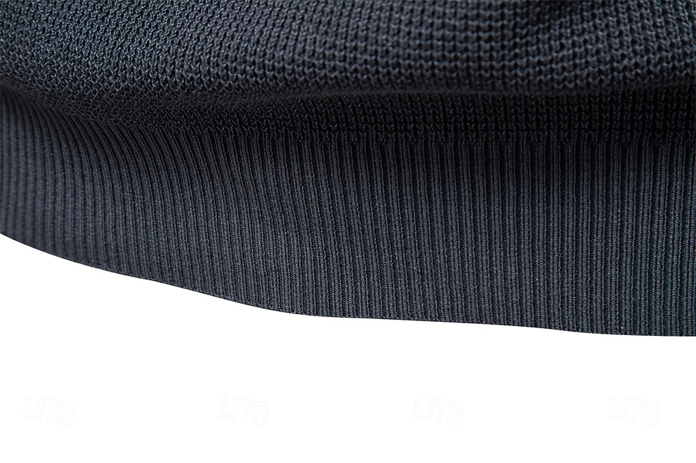 Herre Pullover genser Vaffelstruktur Strikke Crewneck عادي Crew-hals Årgang Kul Skole Feriereise Klær Raglan Ermer Vår Høst Mørk Marineblå Kakifarget S M L 2026 - $35.99 –P7