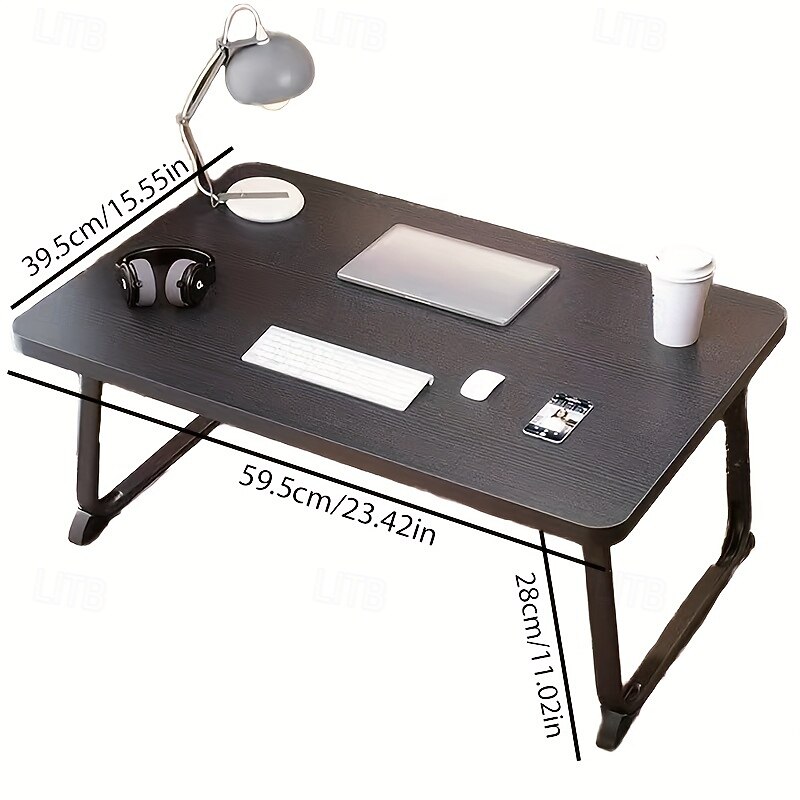 ett sammenleggbart bord/sammenleggbart studiebord/studentstudiebord/laptop-skrivebord/sofabord/nattbord - størrelse 60 cm/23,62 tommer * 40 cm/15,75 tommer * 28 cm/11,02 tommer - egnet for soverom, 2025 - $127.99 –P6