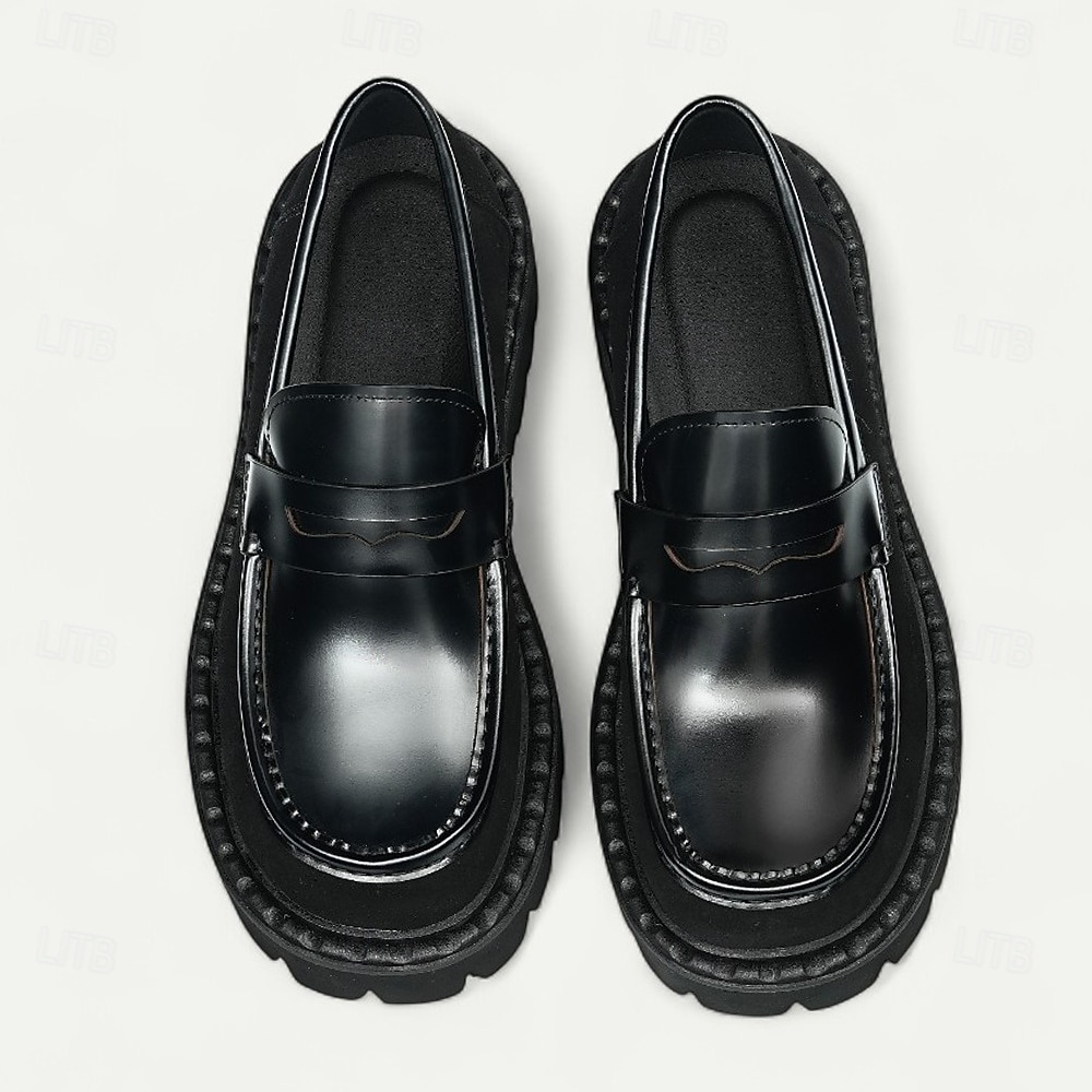 Мужские пенни-лоферы из натуральной кожи, винтажные коричневые, деловые, повседневные туфли для повседневной носки и вечерних мероприятий 2026 - $109.99 –P11