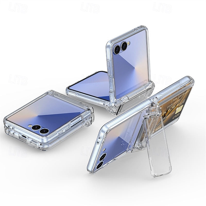 τηλέφωνο tok Για Samsung Galaxy Z Flip 7 Z Flip 6 Πίσω Κάλυμμα με βάση στήριξης Υποδοχή κάρτας Ανθεκτική σε πτώσεις PC 2025 - $16.99 –P1