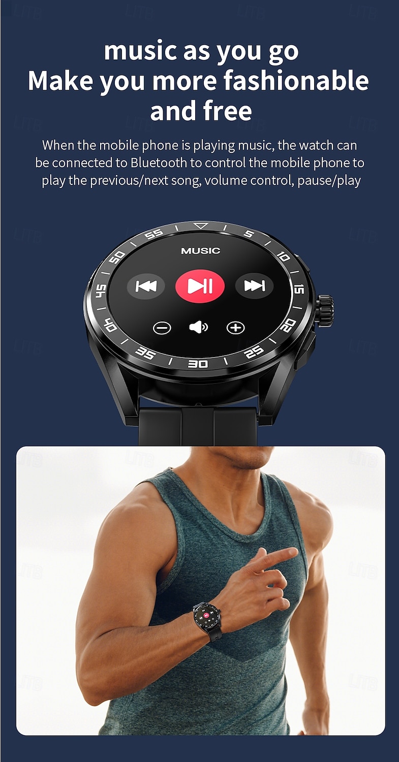 LOKMAT COMET PRO Smart Watch 1.32 inch Smartwatch Fitness Running Watch Bluetooth Pedometer Call Reminder Activity Tracker Compatible with Android iOS Women Men Long Standby Hands-Free Calls Media 2025 - $37.99 –P13