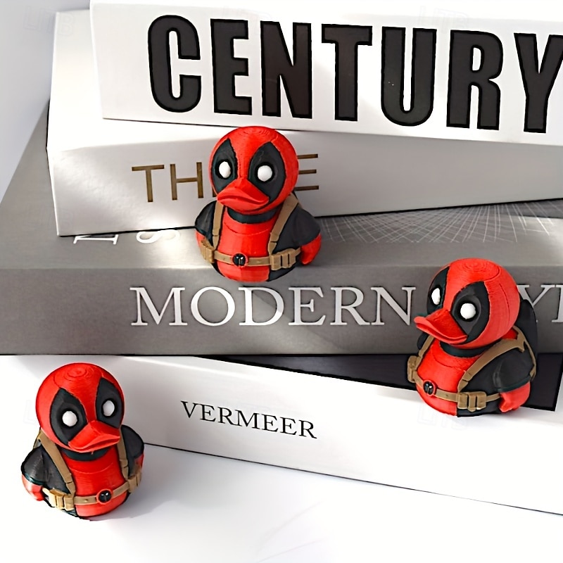 1 statua Marvel Deadpool - Deadpool nei panni di un'anatra in tuta rossa &Maschera inespressiva, regalo perfetto per i fan della Marvel, compleanno, Pasqua, Ringraziamento, Natale del 2025 a $13.99 –P3