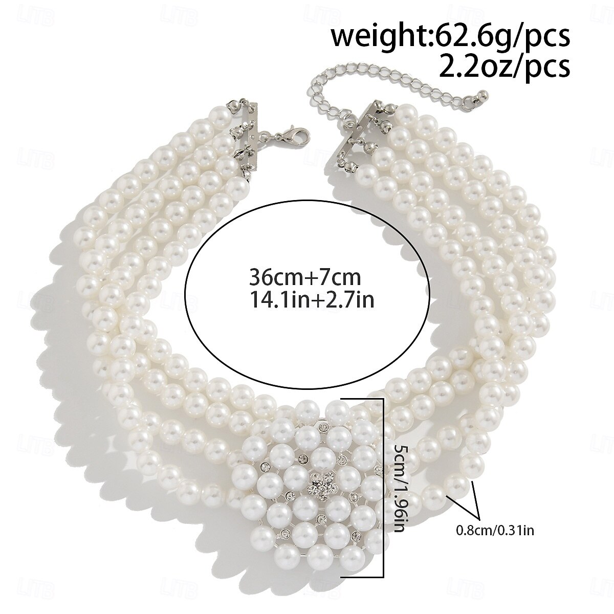 Naisten helmikaulakoru ja rannekorusetti, vintage-tyylisiä gatsby-koruja juhliin ja 1920-luvun teemaisiin tapahtumiin 2026 - $11.99 –P3