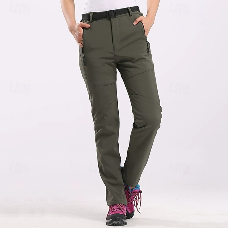 Femmes Slacks Pantalon Parachute Mode Occasionnel Longueur complète Naturel Uni Avec Poches Boucle Chaleur Thermique Coupe-vent Confortable Rue Fête Tenue quotidienne Gris Rose Claire Vert Automne de 2025 ? $26.99 –P1