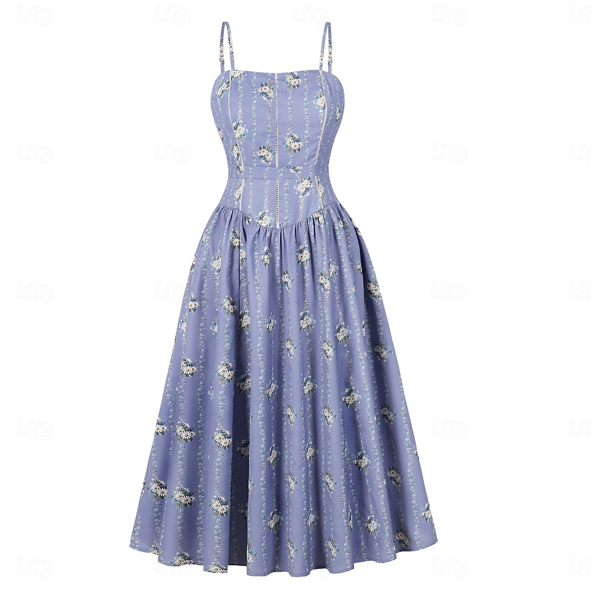 1950s Retro Vintage Dress Swing Dress Sleeveless Floral Fancy Dress Women's Carnival Masquerade Daily Wear Bachelorette Party Adults' Dress 2026 - $51.99 –P1