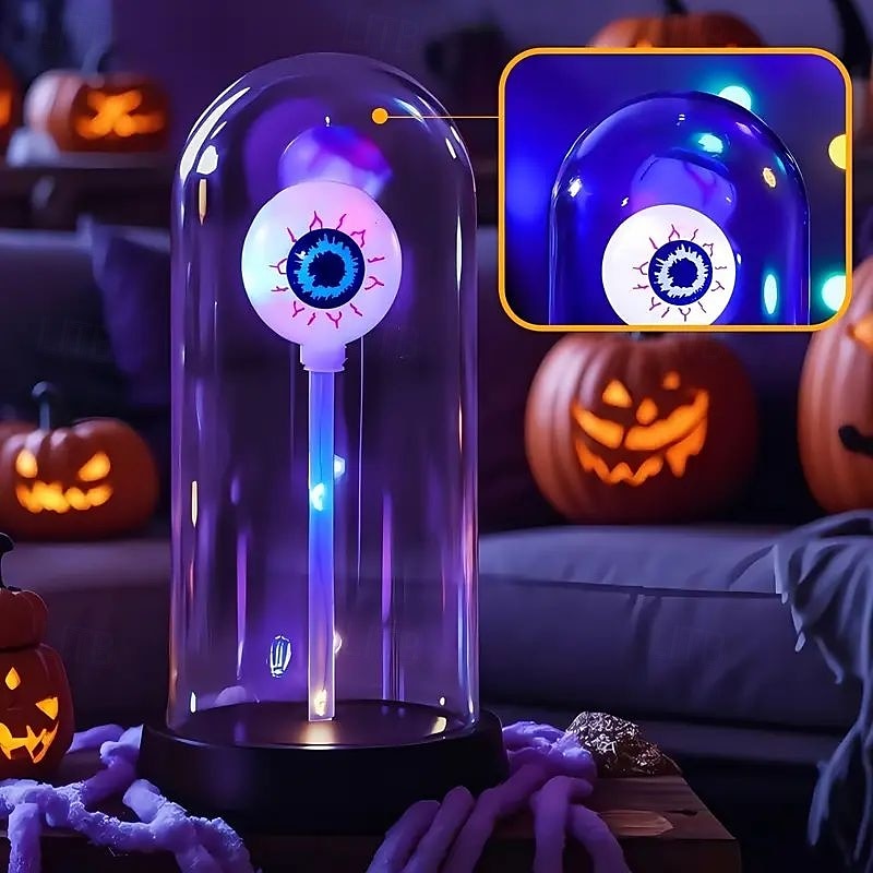 Décoration d'Halloween à LED alimentée par batterie, lumière de fête, globes oculaires lumineux d'horreur et lumières d'ambiance festives pour une utilisation intérieure et extérieure, décorations de de 2025 ? $19.49 –P7