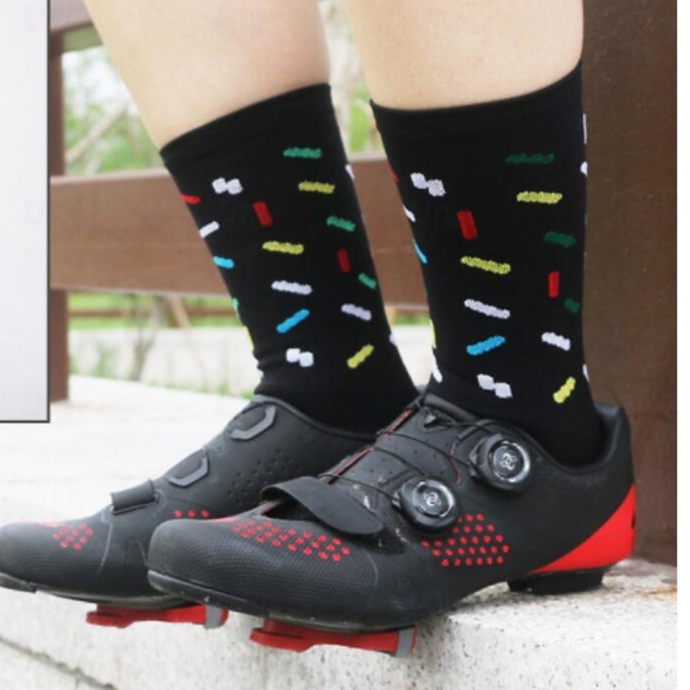 Calcetines Calcetines Ciclismo Calcetines de bicicleta Calcetines deportivos Calcetines atléticos Camping / Senderismo Senderismo Ejercicio al Aire Libre Bicicleta / Ciclismo Alta elasticidad Cómodo 2025 - $11.49 –P5