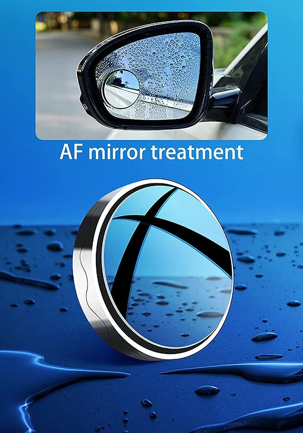 Espejo retrovisor para punto ciego de coche, 2 unidades, ajustable a 360 grados, gran angular, con ventosa, universal, redondo, auxiliar, para conducción, seguridad y estacionamiento. 2025 - $6.99 –P9