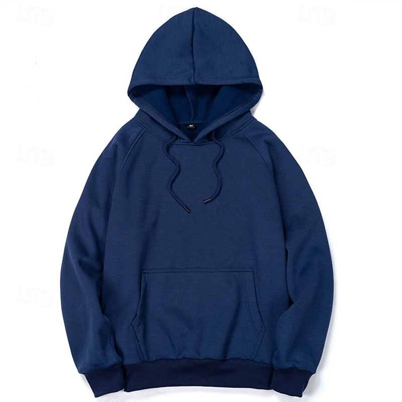 Homens Moletom Moletom de lã Adamascado Preto Branco Amarelo Verde Tropa Com Capuz Tecido Com Cordão Bolsos Desportos e Ar livre Diário Feriado Poliéster Roupa de rua Básico Casual Outono Inverno de 2025 por $21.99 –P10