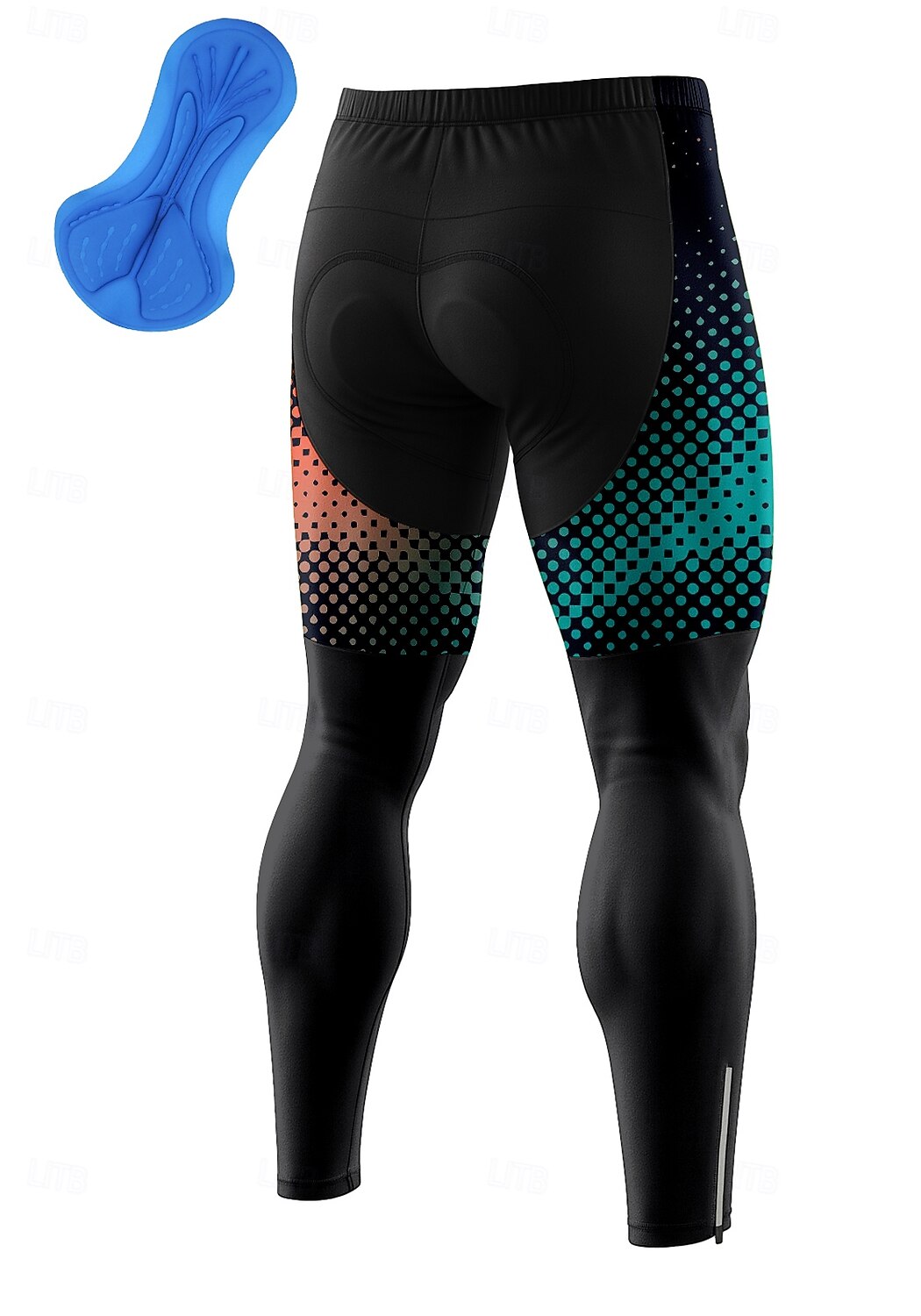 Men's Graphic Geometric Gradient Bike Pants Bike Tights Bottoms Slim Fit Sports UV Resistant 3D Pad Quick Dry Reflective Strips Blue Clothing Apparel Bike Wear 2026 - $31.99 –P2