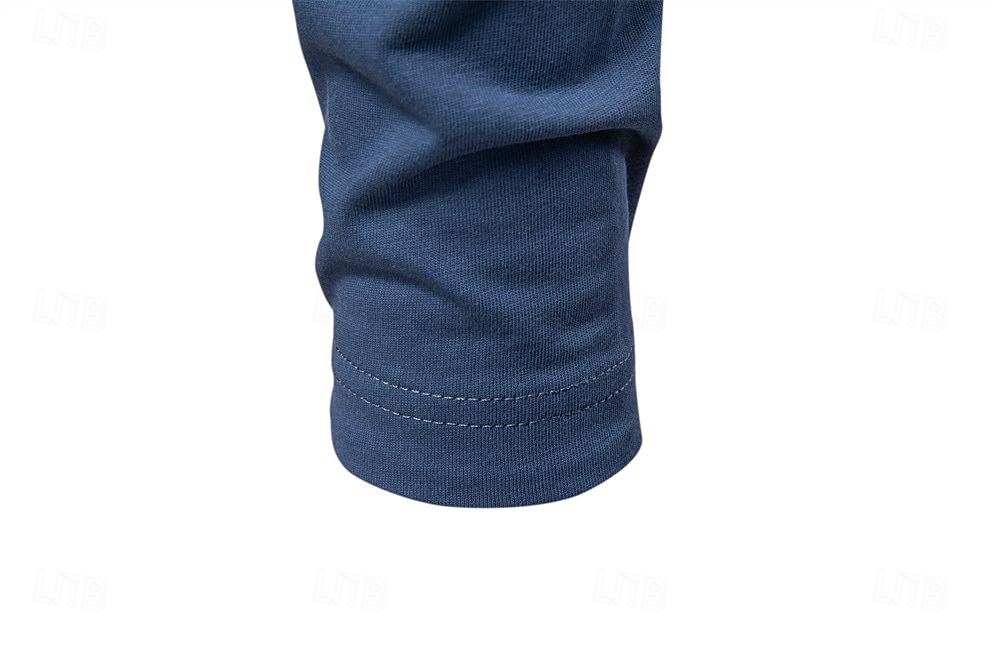 Homme Chemise en coton manche longue Couleur Pleine Frais Quotidien Occasionnel Boutons Henley École Entraînement Extérieur Toutes saisons Gris foncé Blanche Bleu T-shirt Henley de 2025 ? $32.99 –P30