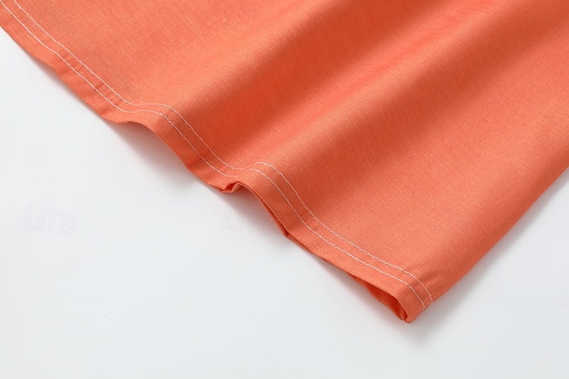 Dame Boho skjorte Bluse Blomsternål i krystall Moderne Bohem Langermet V-hals Vanlige topper Ferie Ut på byen Trykt mønster Svart Rød Oransje Mørkegrå Aprikos Sommer 2025 - $24.99 –P6