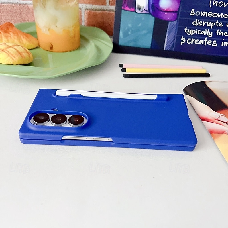 telefono Custodia Per Samsung Galaxy Piegatura a Z 7 Z Fold 6 Z Fold 5 Z Fold 4 Copertura Posteriore Resistente agli urti Retrò Silicone del 2025 a $13.99 –P11