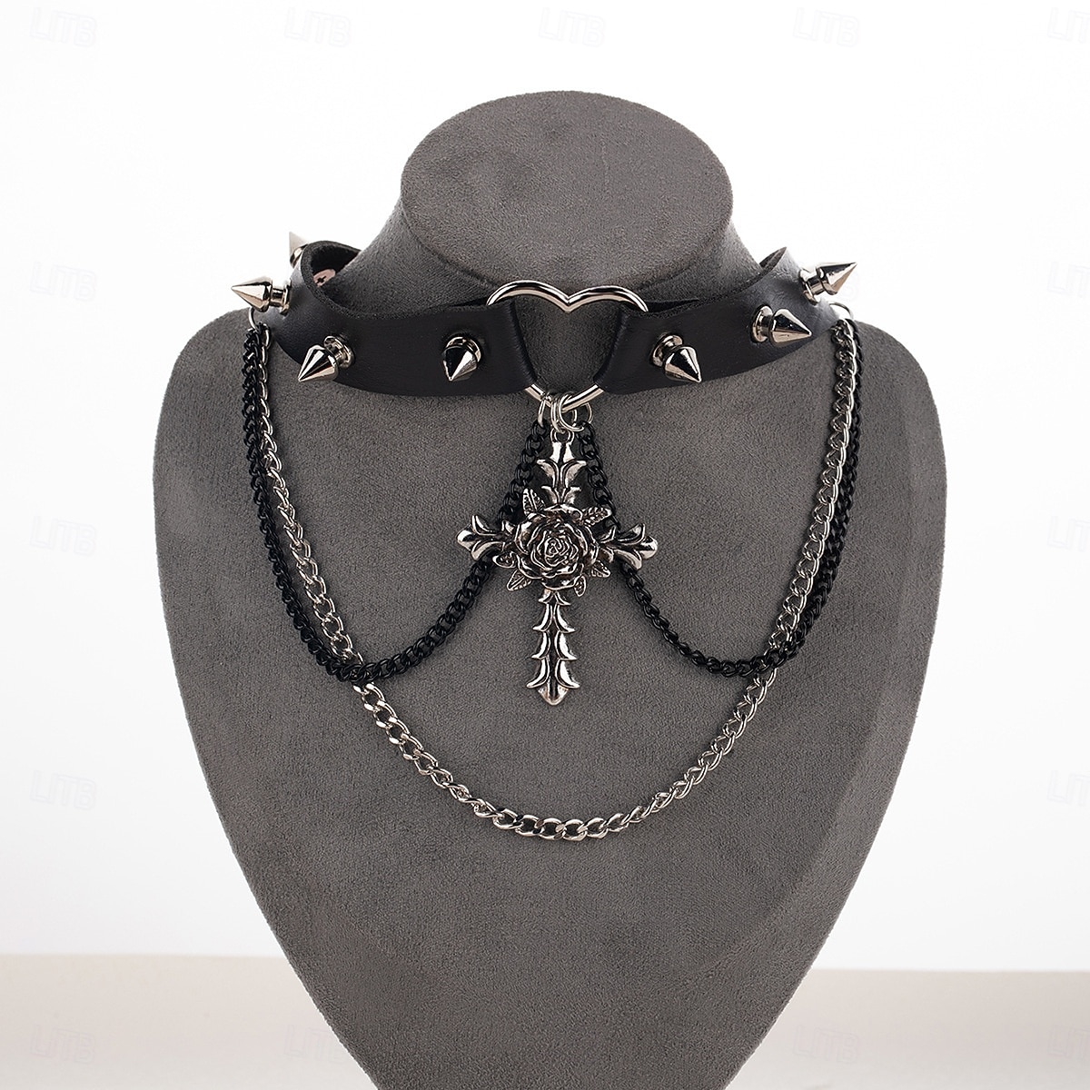 Punk a gotika Náhrdelník Choker Křížový přívěsek pavoučí síť Maškarní kostým Dámské předvečer Všech svatých Karneval Výkon Párty Ležérní Dospělí Náhrdelníky Celý rok 2025 - $15.49 –P2