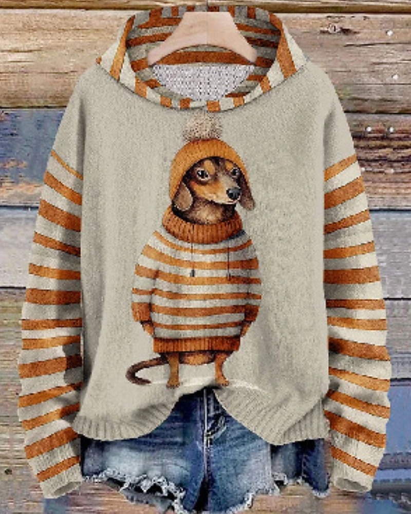 Γυναικεία Φούτερ πουλόβερ με κουκούλα και πουλόβερ Κουρελού Στάμπα Φλοράλ Ριγέ Κομψό στυλ street Καθημερινό Μακρυμάνικο Με Κουκούλα Κανονικά μπλουζάκια Δρόμος Αργίες Εξόδου 2026 - $25.99 –P9