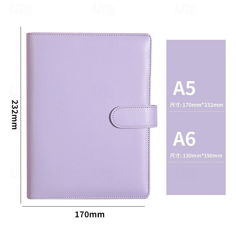 Обложка для блокнота, ежедневника, ежедневника, бумажная обложка для школьных канцелярских принадлежностей из искусственной кожи формата А6/А5 2026 - $14.99 –P15