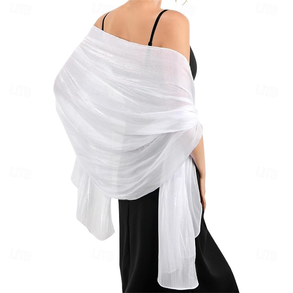 pashmina-sjaler og sjal til aftenkjoler for kvinner, bryllupssjal, brudeskjerf til kvinner, brudepikeskjerf 2025 - $27.99 –P6