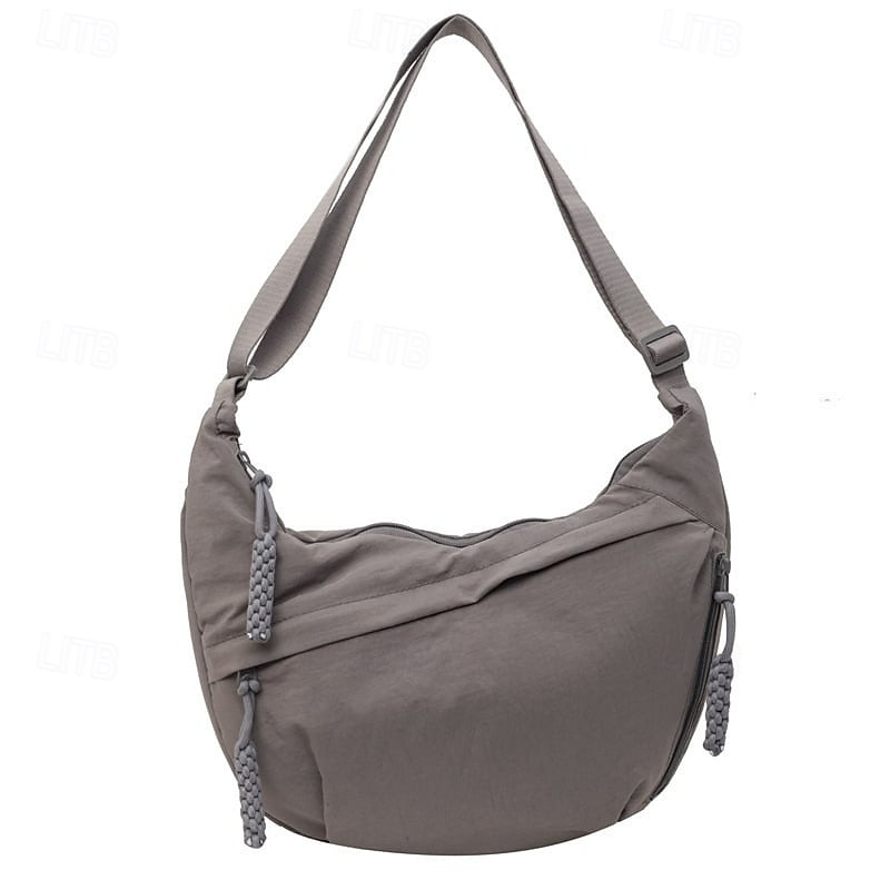 Dámská módní jednobarevná nylonová crossbody kabelka hobo, vodotěsná, lehká, ležérní, taška přes rameno, stylová, vysoce kvalitní, odolná, moderní, každodenní kabelka 2025 - $18.99 –P11