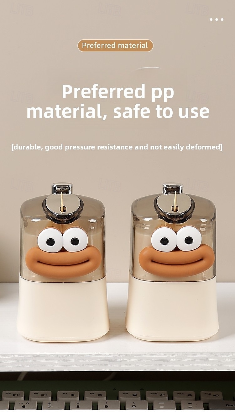 distributore automatico di stuzzicadenti a comparsa, design creativo a pulsante con simpatici adesivi a forma di cartone animato, ideale per l'uso in cucina e sul tavolo da pranzo del 2025 a $7.99 –P3