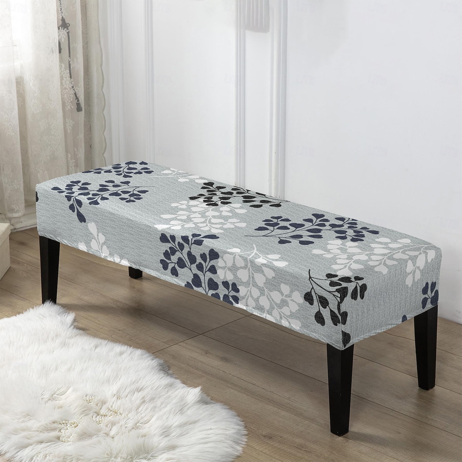 capa de banco, capa de microfibra resistente à água com estampa geométrica ou vegetal, protetor de móveis para entrada, quarto ou sala de estar de 2026 por $14.49 –P3