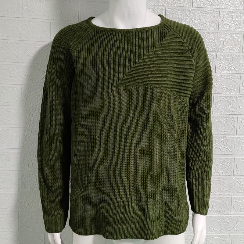 Herren Pullover Strickpullover Gerippt Stricken Normale Oberteile Gestrickt Einfach Rundhalsausschnitt Mode Basic Urlaub Alltagskleidung Bekleidung Herbst Winter Schwarz Weiß M L XL 2026 - $40.99 –P6