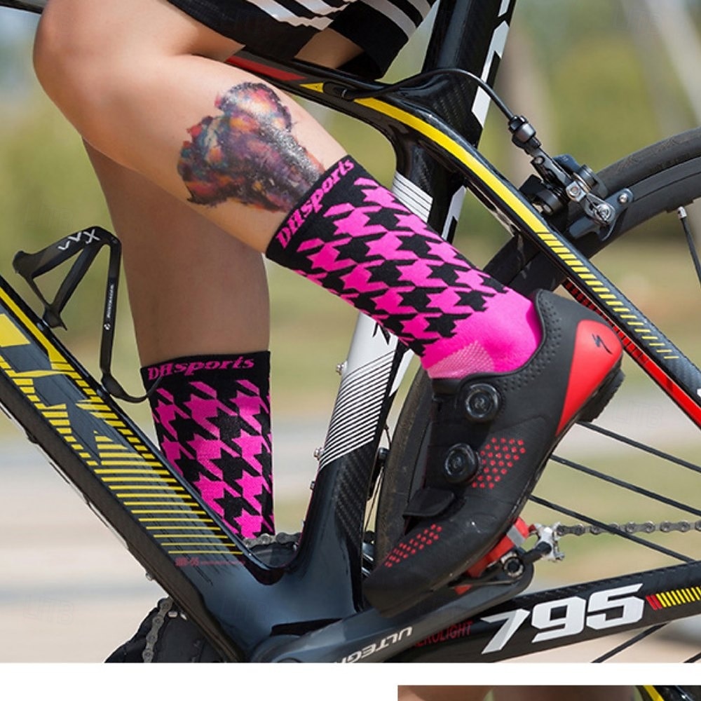 Calcetines Calcetines Ciclismo Calcetines de bicicleta Calcetines deportivos Calcetines atléticos Camping / Senderismo Senderismo Ejercicio al Aire Libre Bicicleta / Ciclismo Alta elasticidad Cómodo 2025 - $11.49 –P13