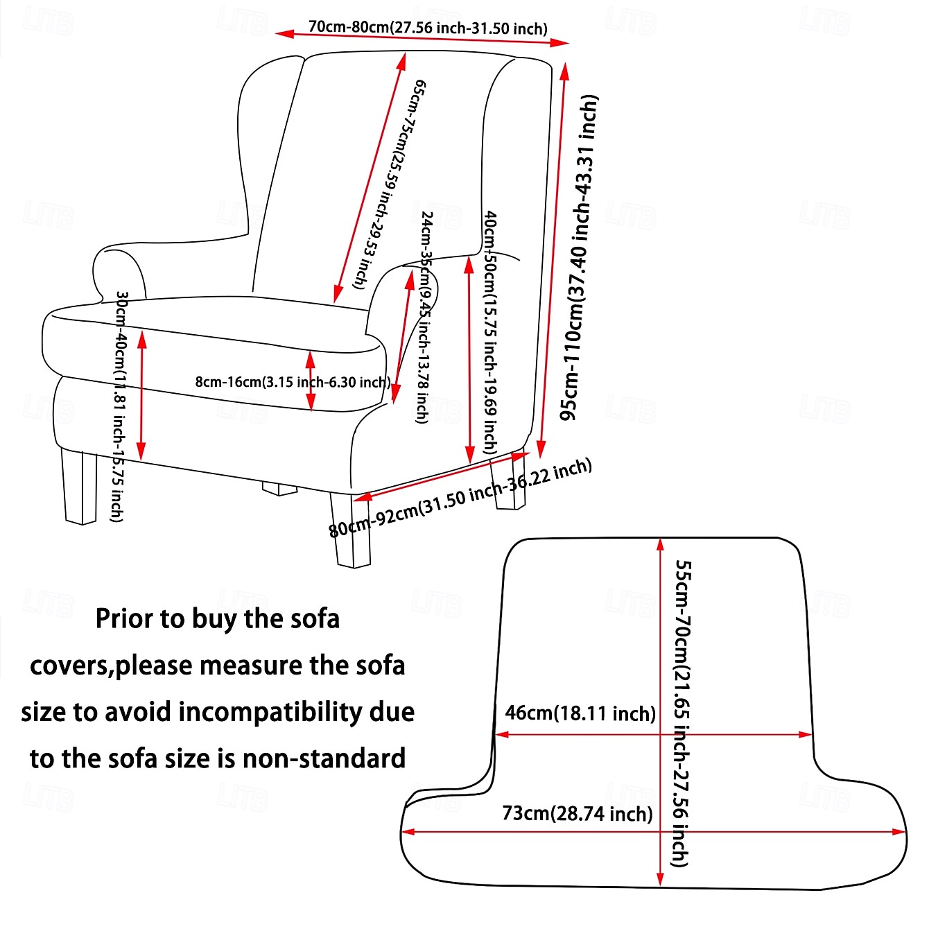 stretch hoes voor een fauteuil, polyester hoes met bloemen-/streep-/geometrische print voor een fauteuil, afneembare decoratieve meubelbeschermer 2026 - $47.99 –P2