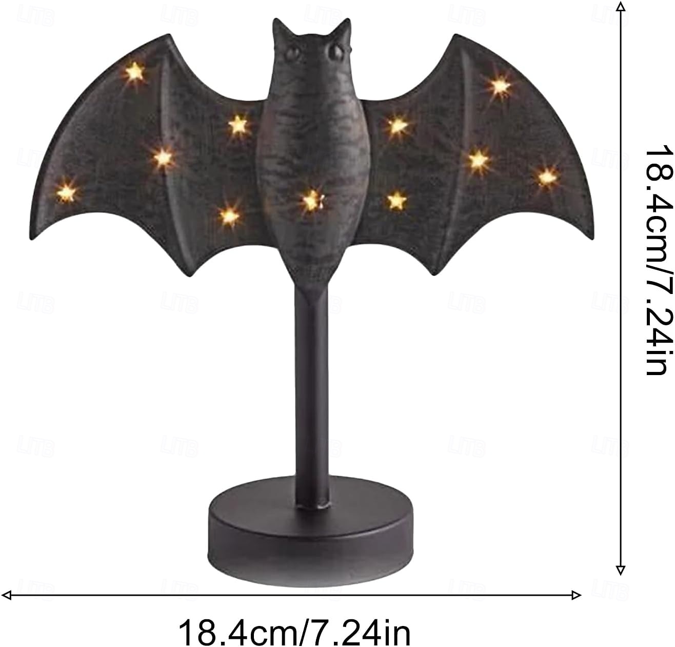 2025年 ハロウィンキャンドルホルダー、大きなトゥインクルバットキャンドルスティック、ゴシックバットキャンドルホルダー、LEDトゥインクルライト付き、パーティーテーブルやキッチン用の不気味なトゥインクルバットデザイン &マントルピース  コレクション – $23.99 –P13