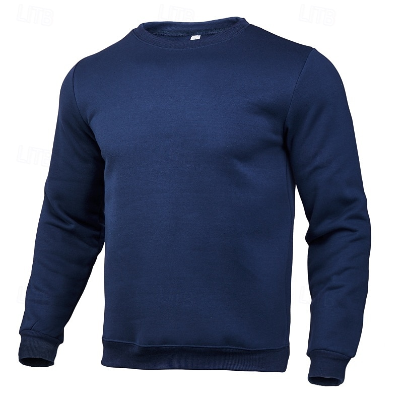 Per uomo Maglia Felpa in pile Maglione Felpa con cappuccio foderata in pile Nero Bianco Giallo Rosa Rosso Girocollo Semplice Sport & Outdoor Casuale Quotidiano Poliestere Streetwear Cool del 2025 a $8.49 –P8