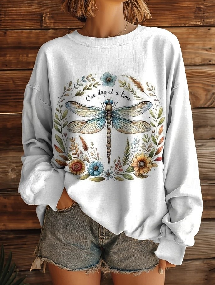 Felpa con cappuccio vintage boho stampata in 3D da donna felpa a patchwork floreale pullover felpa calda attiva vintage abbigliamento street quotidiano casual print bianco giallo rosso blu marrone del 2025 a $26.99 –P6