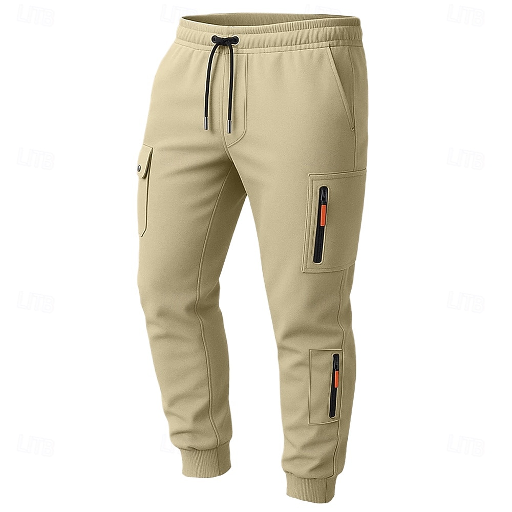 Men's Tactics Sweatpants Joggers Trousers Drawstring Pocket Elastic Waist Plain Comfort Sports Outdoor Daily Fashion Casual Black White Micro-elastic 2025 - $23.99 –P6