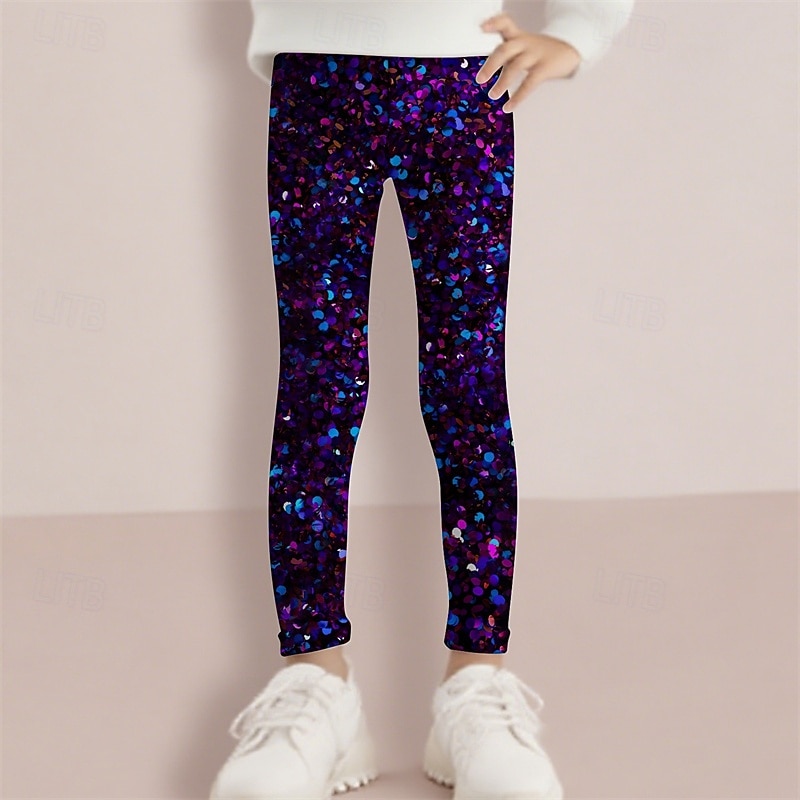 Voor meisjes 3D Grafisch Broek Legging Lente Herfst leuke Style Basic Kinderen 4-12 jaar Buiten Casual Dagelijks Normale pasvorm 2025 - $10.49 –P2