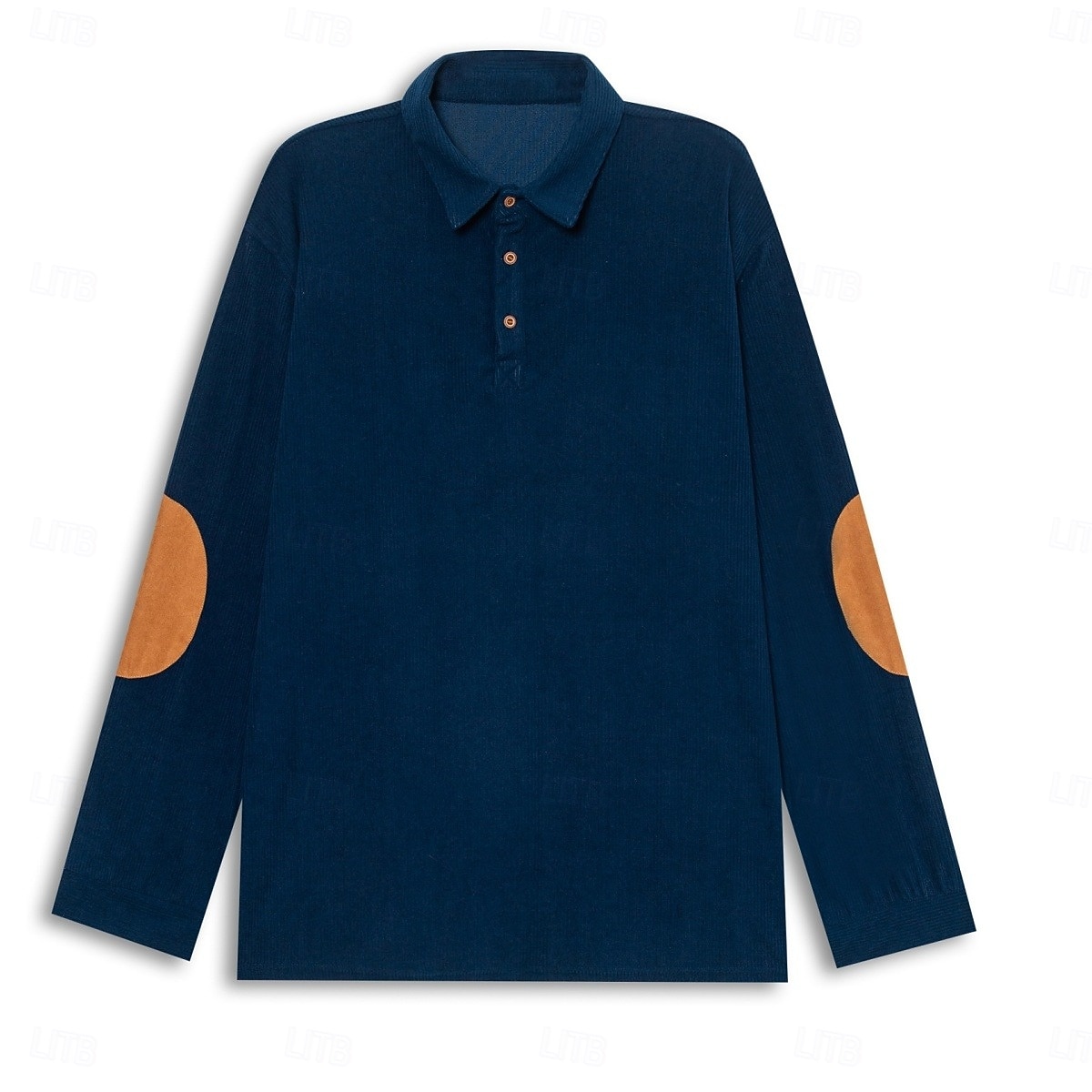 Herren Cordhemd Lässig Sport Revers Langarm Mode Basic Farbblock Einfach Patchwork Knöpfe Frühling Herbst Herbst Winter Normale Passform Grau Braun Marineblau Armeegrün Cordhemd 2025 - $25.99 –P2