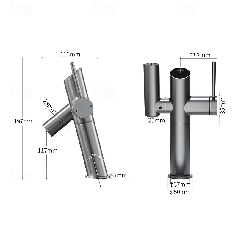 Robinet de lavabo - Classique Nickel brossé / Électroplaqué / Finitions peintes Ensemble central Poignée unique à un trouBath Taps de 2025 ? $145.99 –P7