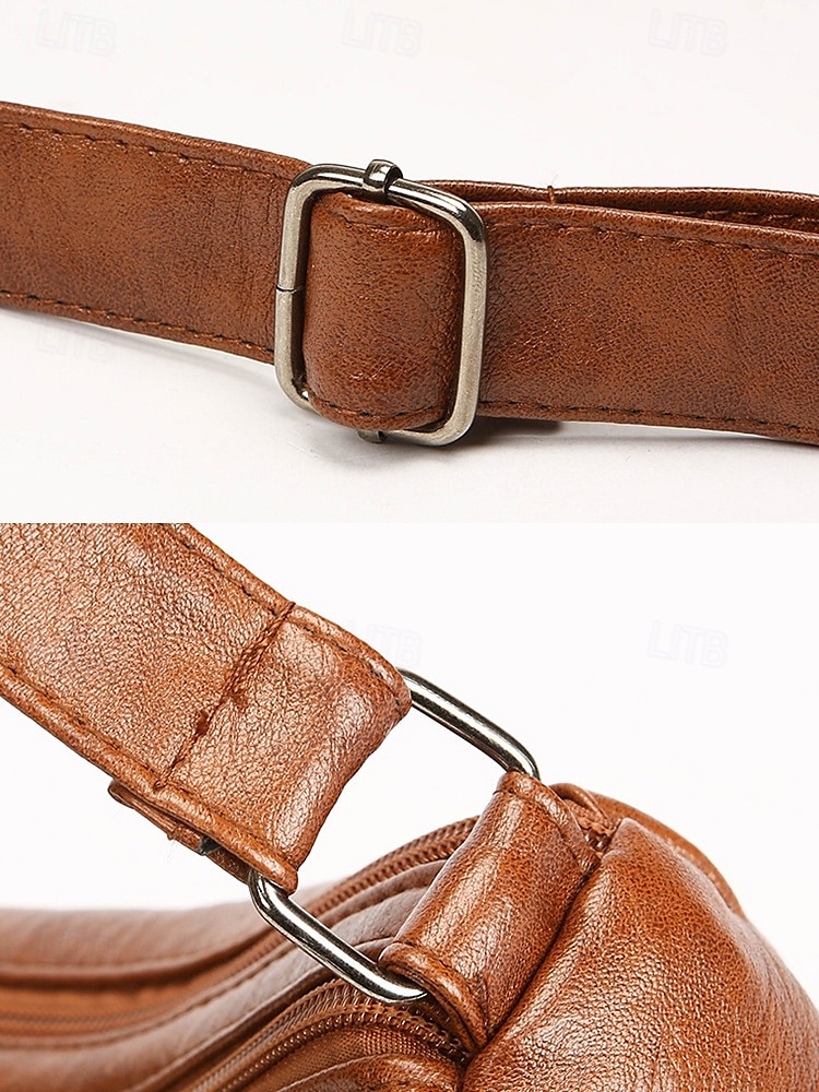 Sac à bandoulière en similicuir pour femme – Sac à main vintage multi-poches pour le travail, les voyages et le quotidien de 2026 ? $19.99 –P12